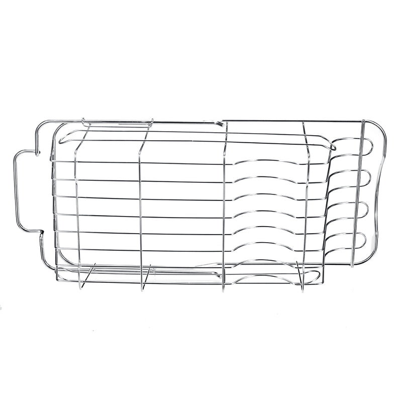 Stainless Steel Dish Drainer Drying Rack Holder Bowl Storage Basket Kitchen Sink Drain Shelf