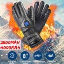 2800Mah/4000Mah Electric Heated Touch Screen Gloves Winter Warmer Motorcycle Racing Glove Waterprrof