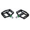 2PCS MTB BMX Mountain Road Bike Pedals Alloy 3 Bearing Flat Platform Black