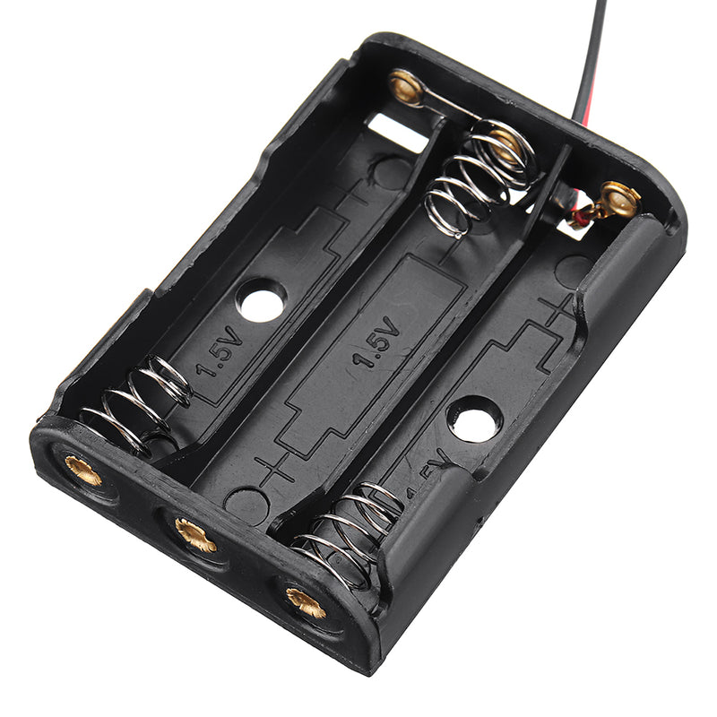 3 Slots AAA Battery Box Battery Holder Board for 3xAAA Batteries DIY kit Case