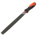 Drillpro 16/18Pcs Carbon Steel Files Set Flat/Triangle/Half-round/Round Large File and Needle Files, Soft Rubbery Handle for Woodworking Shaping