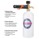 MATCC Adjustable Foam Cannon Bottle Snow Foam Lance with 1/4Inch Quick Connector