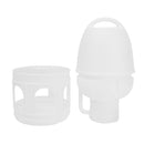 3L White Plastic Drinker Pigeons Birds Accessories Feed Suppliers Automatic Waterer w/ Handle