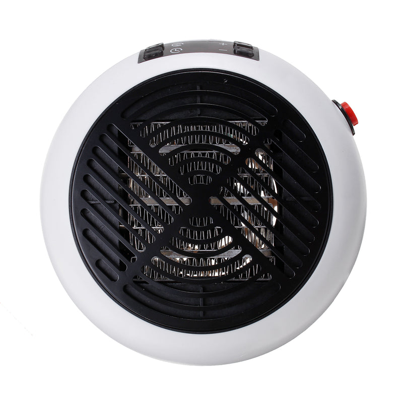 220-240V 1000W Portable Mini Desktop Heater Fan 3 Speeds Timer Fast Heating Silent Winter Warmer for Home Office Power Off Protection