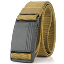 AWMN 125cm Men's Nylon Belt Magnetic Quick Buckle Tactical Belt