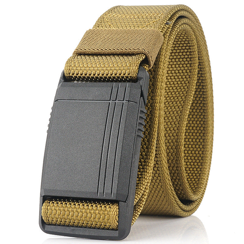AWMN 125cm Men's Nylon Belt Magnetic Quick Buckle Tactical Belt