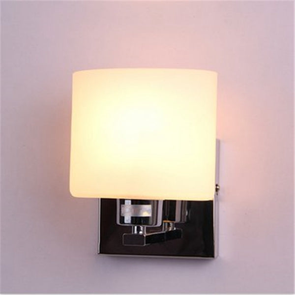 Modern Wall Light E14 Lamp Base Glass Shape Sconce Lighting Corridor Living Room
