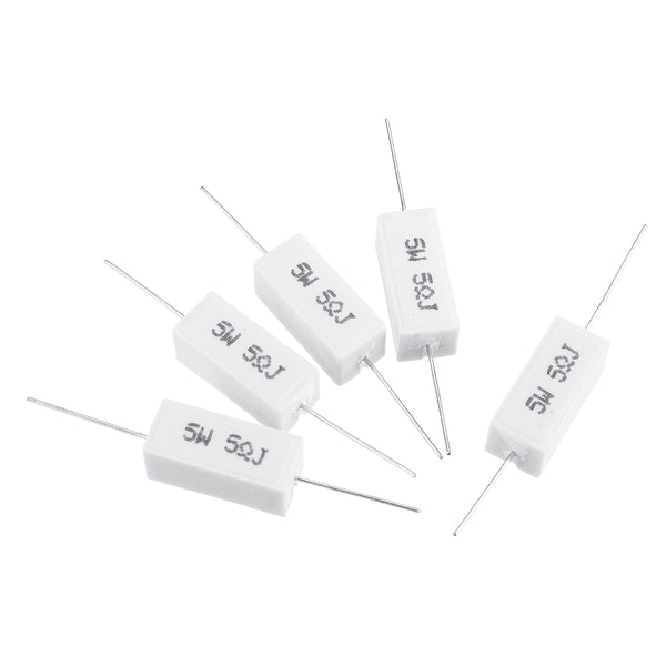 100pcs 5W 5 ohm 5R Ceramic Cement Resistor