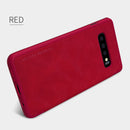 NILLKIN Ultra-Thin Smart Sleep Card Slots Shockproof Flip PU Leather Protective Case For Samsung Galaxy S10 Plus