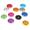 Suleve M3AN4 10cs M3 Countersunk Conical Grommet Gasket Washer Spacer Multi-color