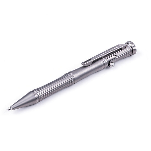 NEXTORCH Titanium Alloy 2 In 1 EDC Tactical Pen With Tungsten Steel Attack Head Writing Tool