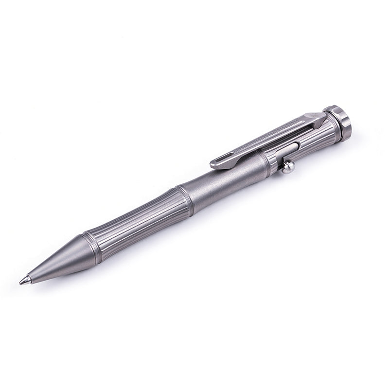 NEXTORCH Titanium Alloy 2 In 1 EDC Tactical Pen With Tungsten Steel Attack Head Writing Tool