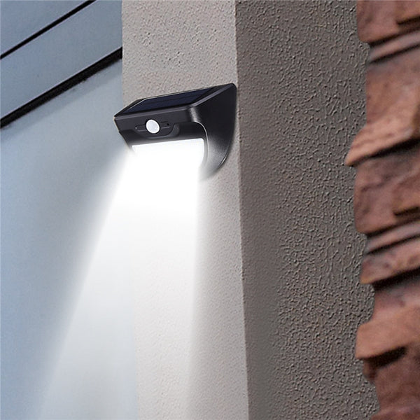 Solar Powered 37 LED Radar Sensor Wall Light Waterproof Outdoor Garden Security Lamp