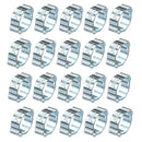 150Pcs Adjustable Double Ear O Hydraulic Hose Fuel Clamp Sealing Pressure 5-20mm