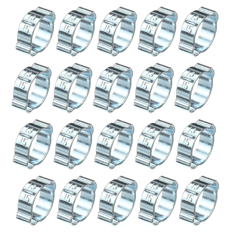 150Pcs Adjustable Double Ear O Hydraulic Hose Fuel Clamp Sealing Pressure 5-20mm