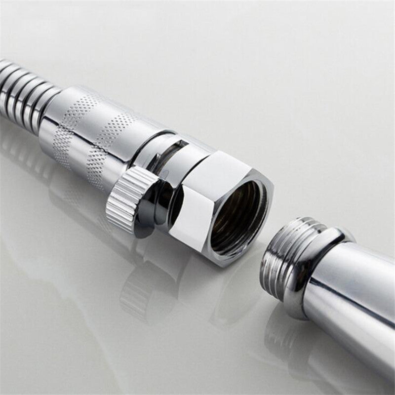 G 1/2 Copper Shower Head Shut-Off Valve Quick Open Adapter Valve Flow Regulator