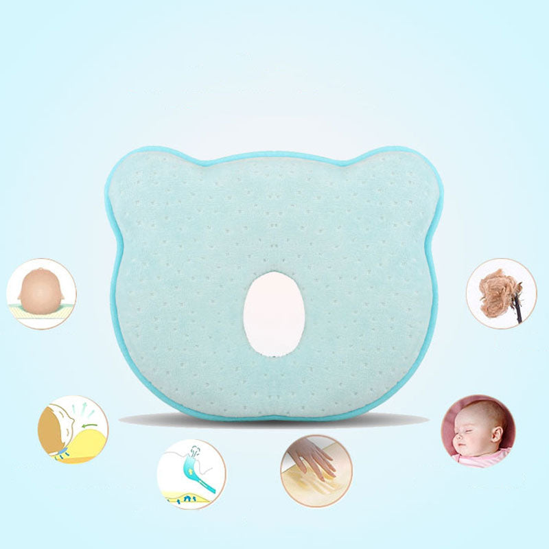 Baby Pillow Infant Toddler Sleep Positioner Anti Roll Cushion Flat Head Protection for Baby Cotton P