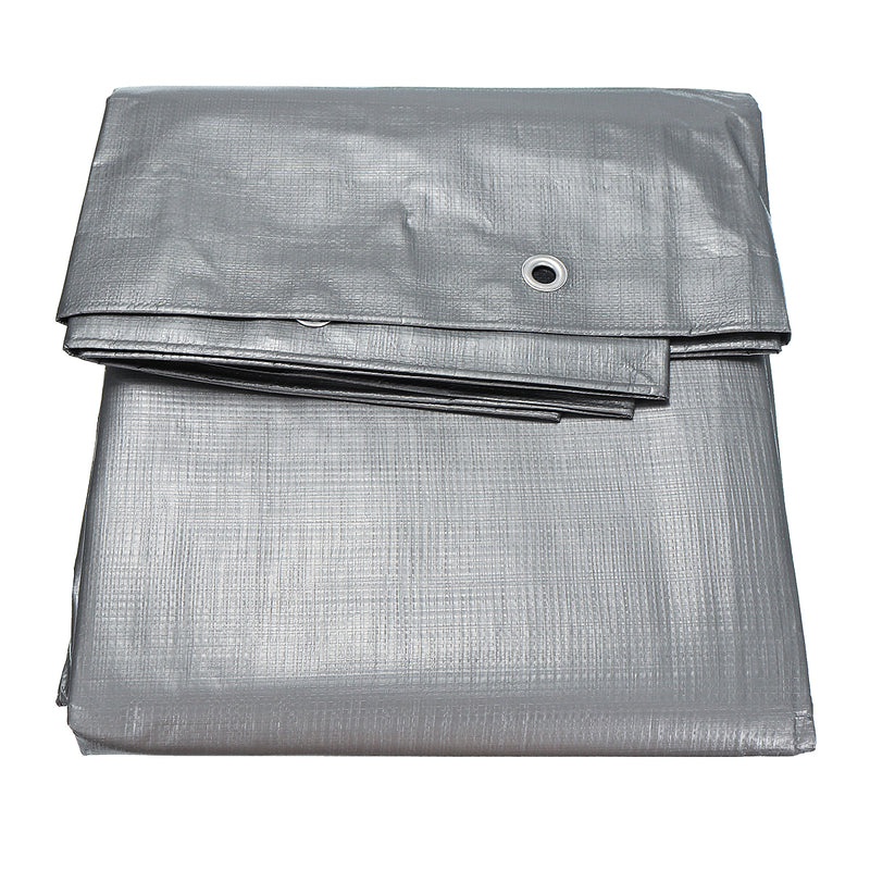 2.4x3m Waterproof Camping Tarp Ground Sheet Outdoor Garden Cover with Eyelets