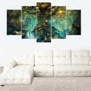 5Pcs Tree of Life Wall Art Hanging Decor Canvas Print Large Painting Pictures Paper