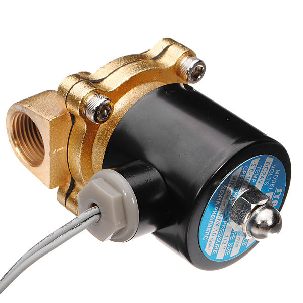 Brass DC 24V 1/2inch Electric Water Air Fuels Gas Solenoid Valve