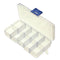 10 Compartment Plastic Clear Slots Adjustable Organizer Craft Box
