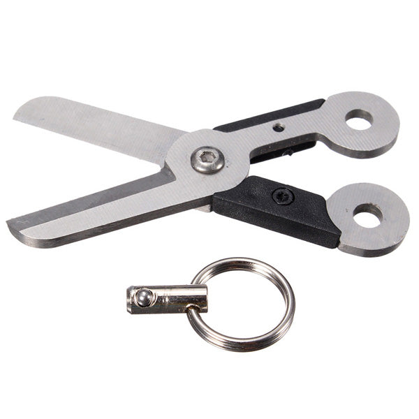 Mini  Key Chain Stainless Spring Scissor Pocket Tool Outdoor Survival Tools