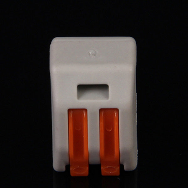 10pcs Spring Lever Push Fit Reuseable Cable 2 Wire Pole Insulating Material