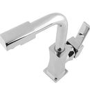 Flexible Chrome Brass Swivel Wash Water Spout Kitchen Sink Single Lever Faucet Mixer Tap