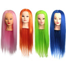 27 Inch 100% KANEKALON High-temperature Hair Training Mannequin Head Salon Practice