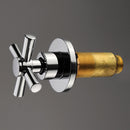 Chrome Brass Modern Wall Mounted 3 Hole Bath Faucet Tap