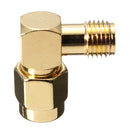 DANIU SMA Male To SMA Female Jack Right Angle Crimp RF Adapter Connector