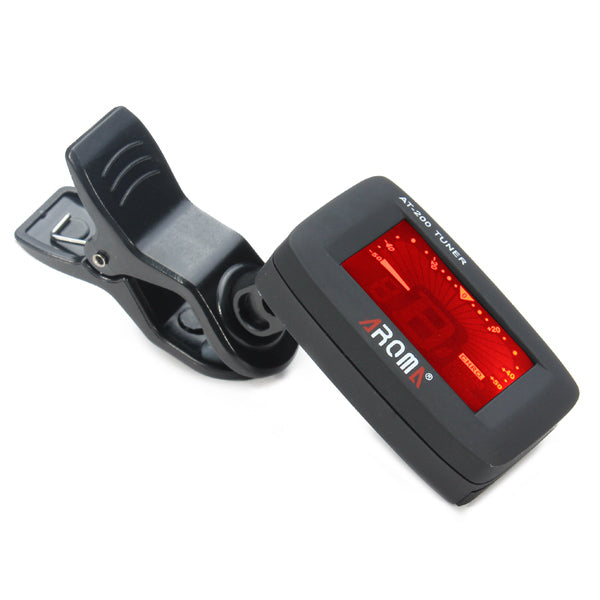 AROMA AT-200 Tuner Clip Chromatic Guitar Bass Ukulele Violin Tuner