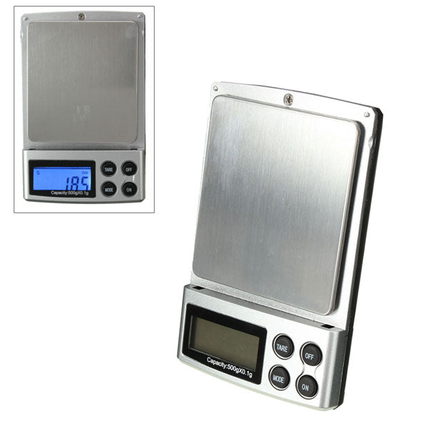 500g 0.1g LCD Electronic Digital Mini Pocket Scale Jewelry Weight Balance Scale