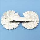 DANIU 4Pcs Screw Thread Pitch Cutting Gauge Tool Set Centre Gage 55&60 Inch&Metric