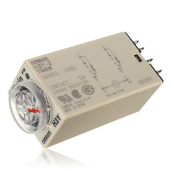 H3Y-2 DC 12V Delay Timer Time Relay 0 - 60 Minute with Base
