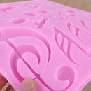 11cm Multi Music Note Silicone Mold Mould Chocolate Fondant Mat Cake Decoration
