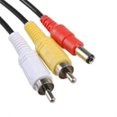 2RCA + Power Audio Video Extension Cable Wire for Security Camera