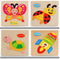 Baby Kid Children Lovely Animal Fruit Vehicle Wooden Early Learning Educational Puzzle Toy