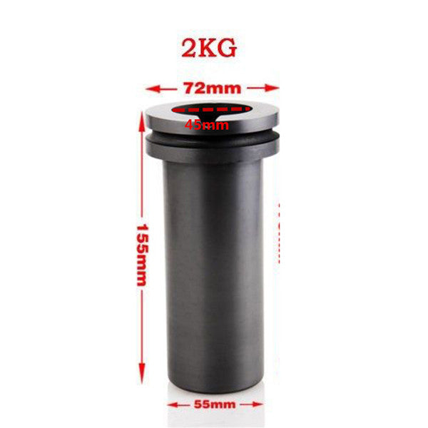 99.9% High Purity Graphite Casting Melting Crucible 1/2/3KG