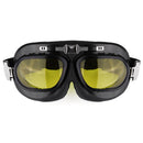 Motorcycle Goggles Glasses Vintage Classic Goggles Retro Pilot Cruiser Steampunk UV Protecti