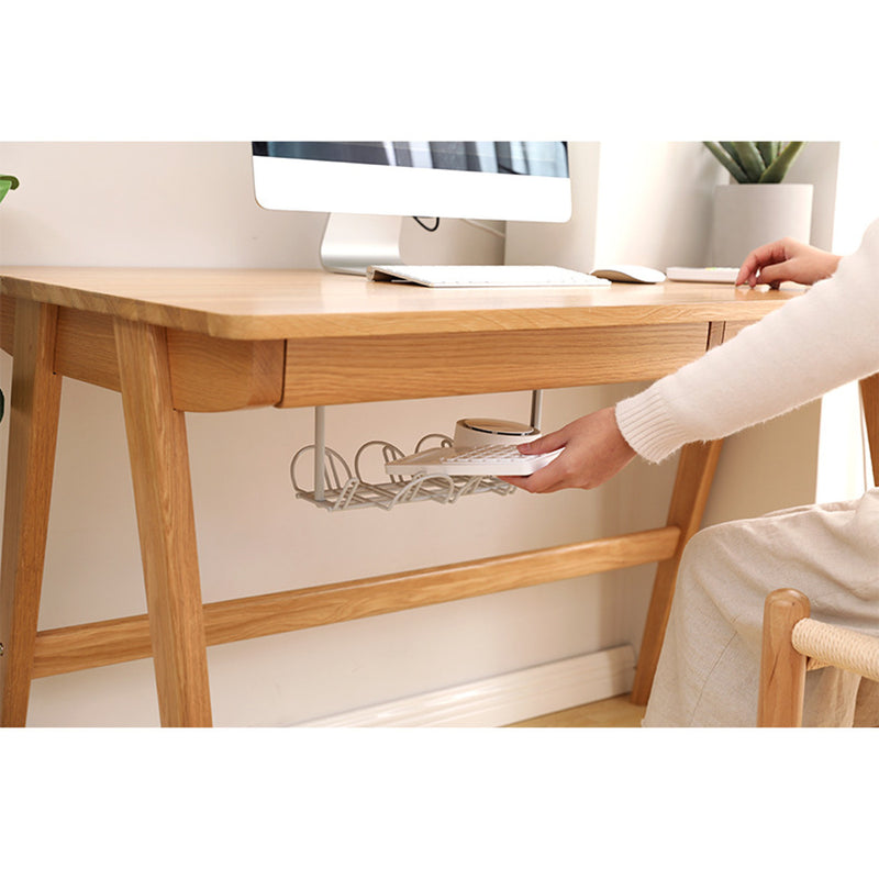 Under Desk Cable Management Tray Wire Cord Power Strip Adapter Organizer Shelf Bracket