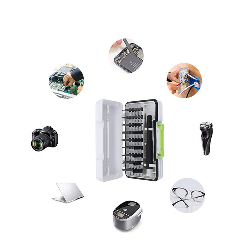 Minleaf ML-SS3 45 in 1 Multi-Purpose Precision Screwdriver Set 360 Rotating Cover Scale Function Portable Maintenance Tools Kit For Smart Phone Computer Camera Notebook Household Appliances Glasses