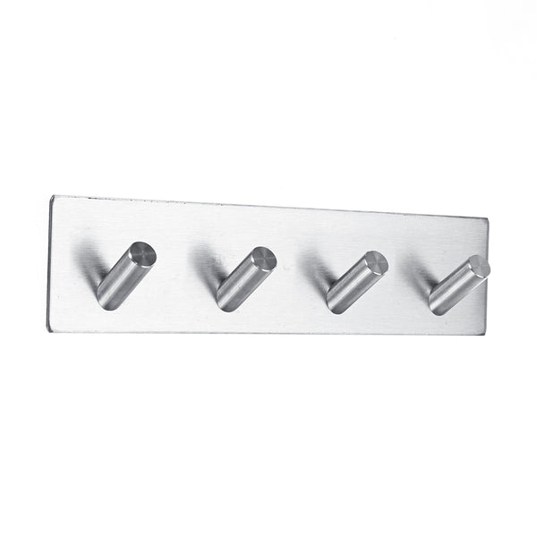 304 Stainless Steel Self Adhesive Hook Bathroom Kitchen Hanger Towel Rack Holder