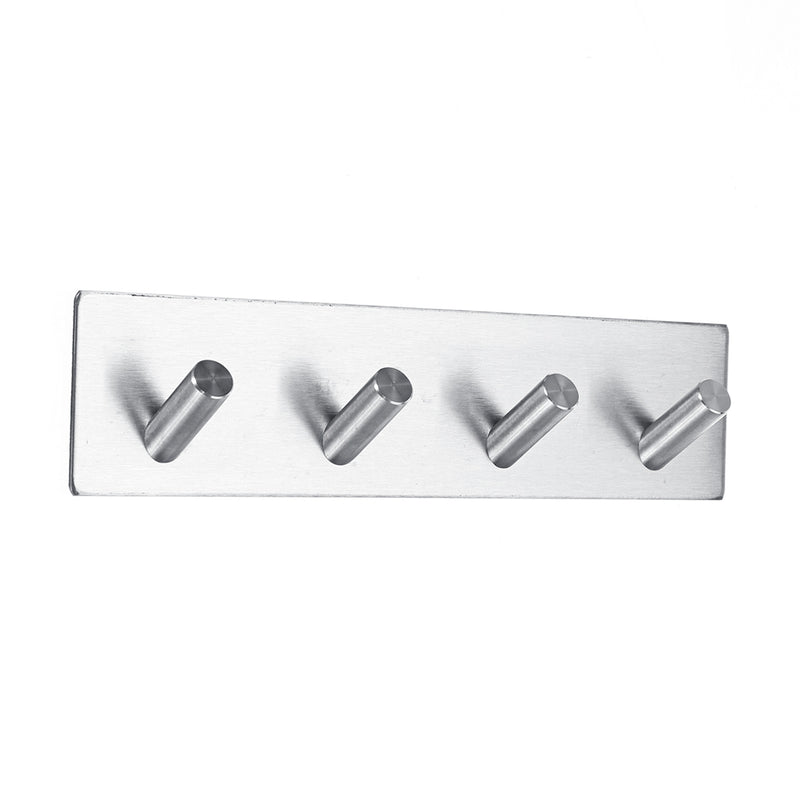 304 Stainless Steel Self Adhesive Hook Bathroom Kitchen Hanger Towel Rack Holder