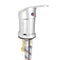 Hot/Cold Water Mixer Tap Shower Head Sprayer Hose 1/2" For Hairdressing Salon