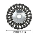 Diameter 150mm or 200mm  ID 25mm Steel Wire Wheel Brush High Carbon Steel Trimmer Head for Lawnmower