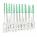 40pcs Interdental Between Teeth Floss Brush Elastic Massage Gum Toothpick