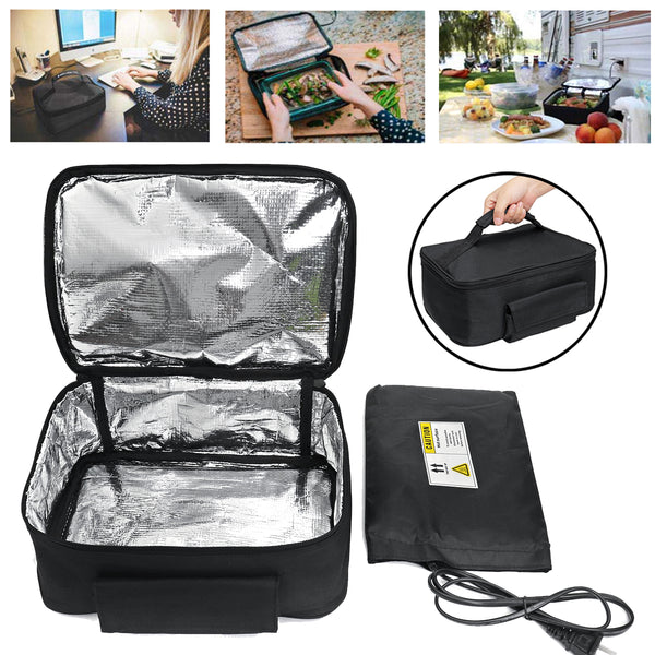 110V Electric Mini Portable Lunch Bag Oven Instant Food Heater Heating Warmer