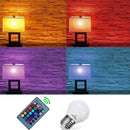 EXUP AC85-265V 5W G45 E27 RGB LED Globe Light Bulb + 24Keys Remote Control for Home Living Room Decoration