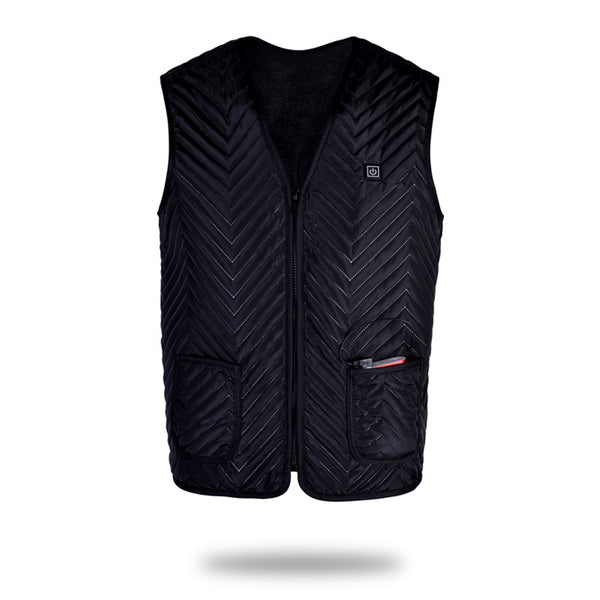 Men Women Electric Heated Vest Jacket Warm Up Heating Pad Cloth Body Warmer GIft